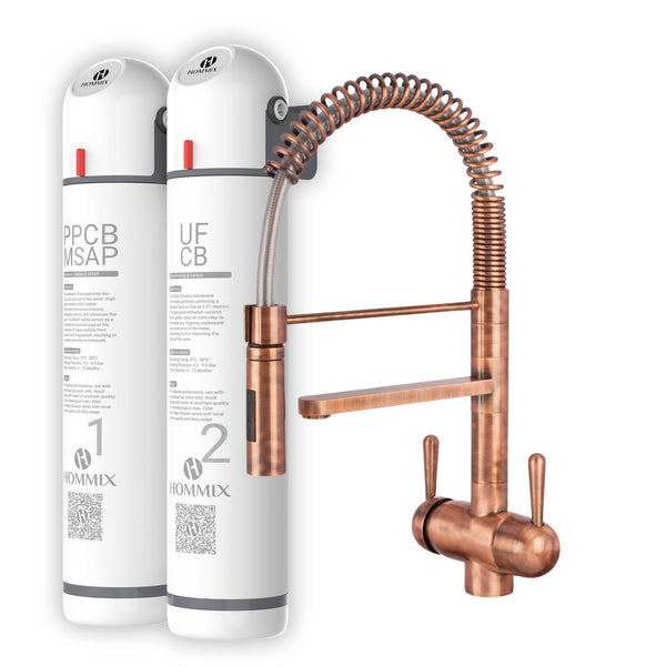 Hommix Ultra UF & Softening Drinking Water Filter with Tatiana Copper